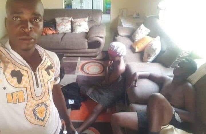 Onyiso selfie with the enstranged wife and the pastor