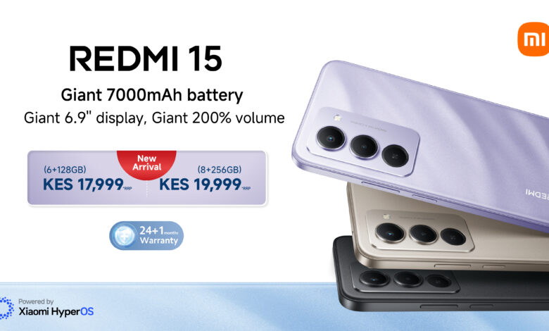 Xiaomi Kenya Launches the All-New Redmi 15 – GIANT Battery, GIANT Display, GIANT Sound